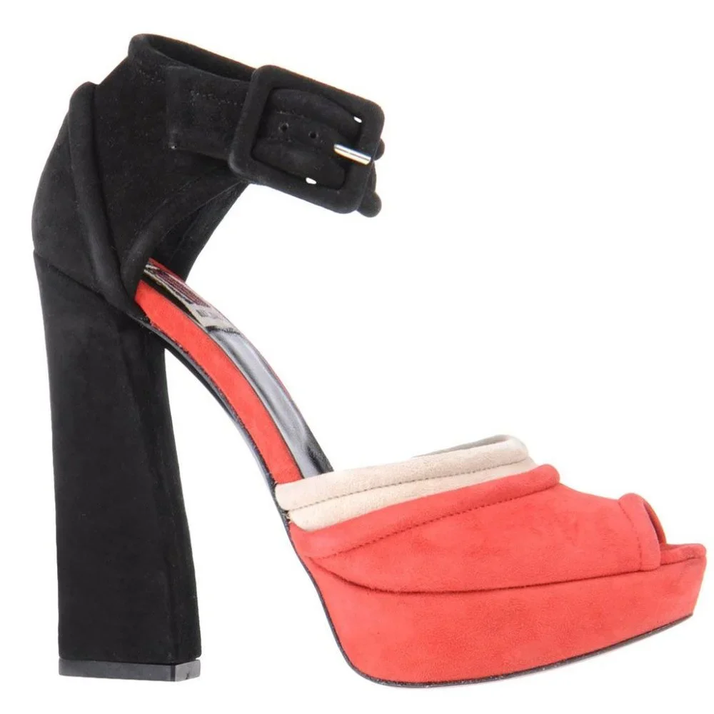 Antonio Marras suede platform sandals/heels